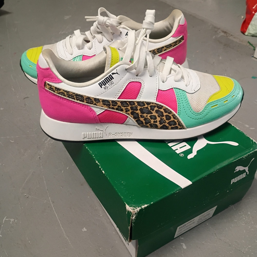 Puma Multicolor Sneakers with Leopard Print